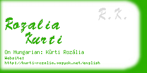 rozalia kurti business card